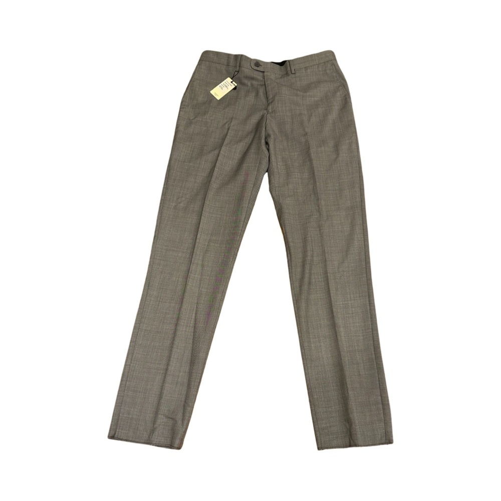 Baroni Couture Super 150's Wool Dress Slacks - Flat Front, 36R.